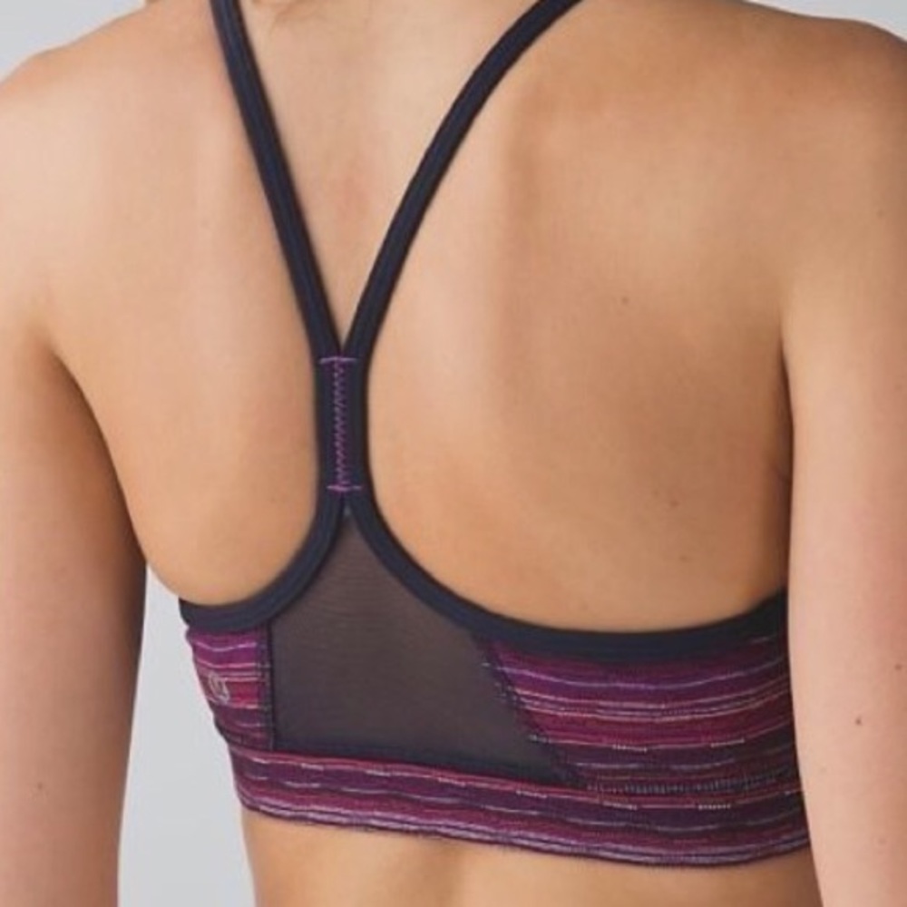 Lululemon Flow Y Bra in Heather Purple